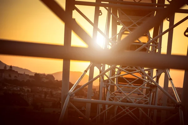 Morgengrauen aus dem Riesenrad — Stockfoto