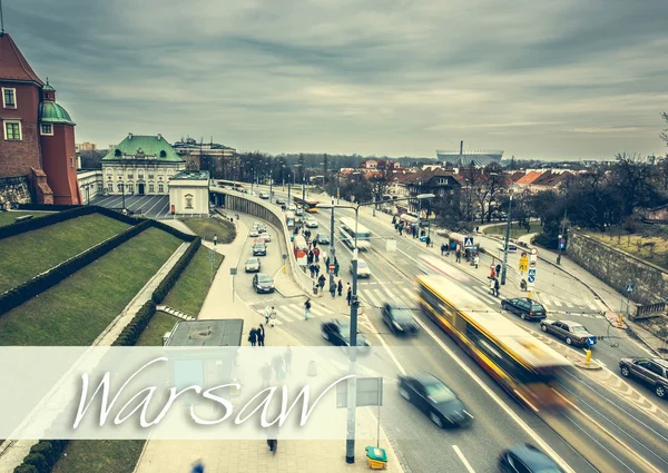 Вулиць і будівель Варшави — стокове фото