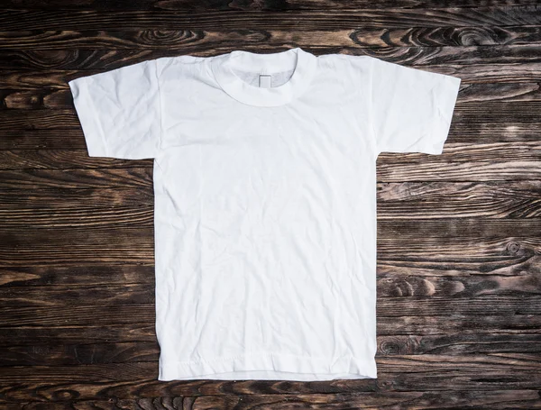 干净的白色棉 t 恤 — 图库照片