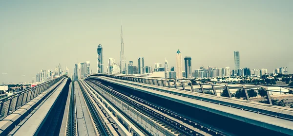 Metro in dubai — Stock Photo, Image