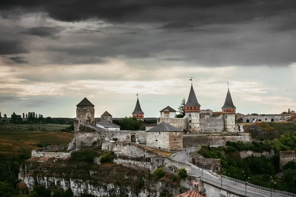 Vista fortaleza de Kamenetz-Podolsky — Foto de Stock