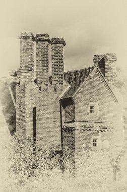 Konak vintage etkisi inşa tuğla