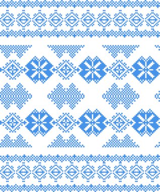 etnik desen işlemeli Elişi Kanaviçe işi