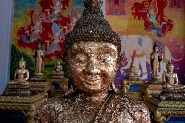 Golden Buddha Statue Temple Thailand — Stock Photo, Image