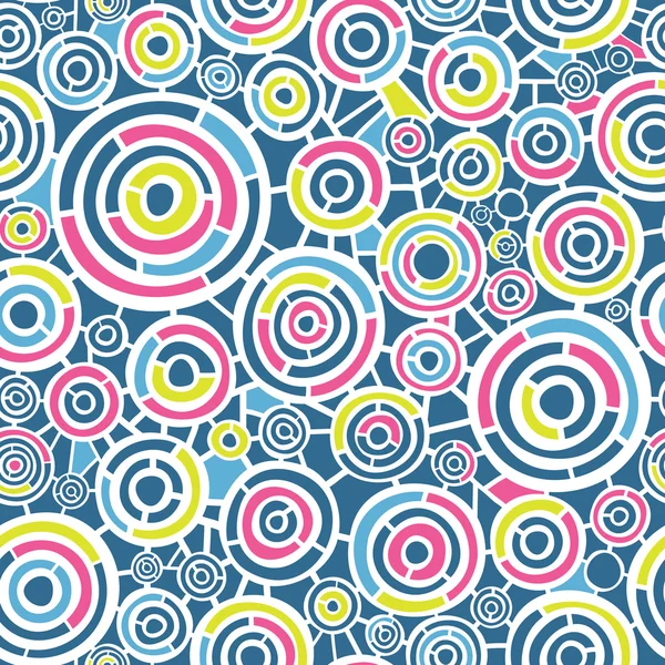 Abstracte retro patroon met cirkels — Stockvector