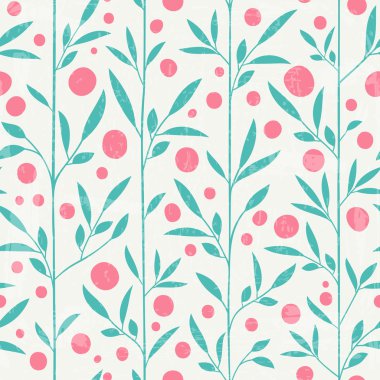 Sevimli yaprak desen