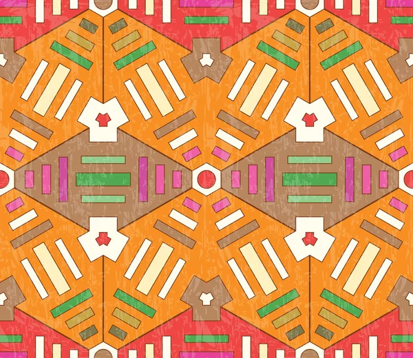 Patrón tribal colorido — Vector de stock