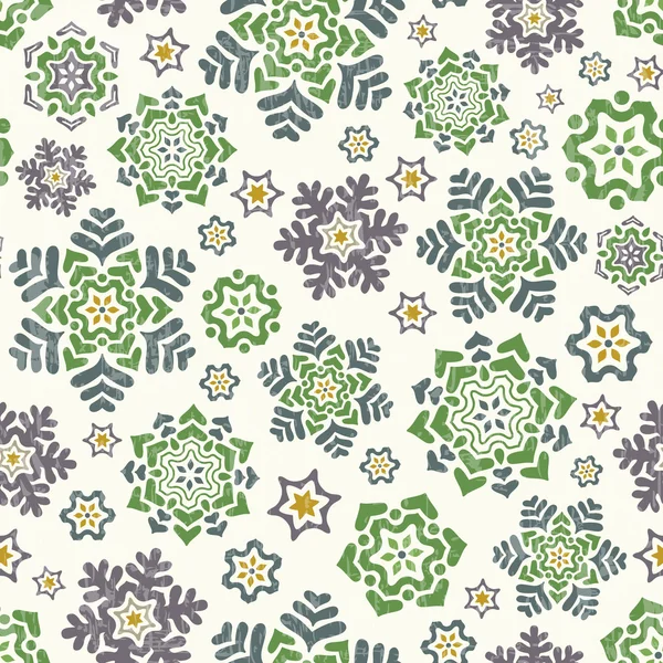 Snowflake seamless pattern — Stock Vector