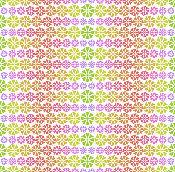 Farbenfrohe Muster - abstrakte Blumen — Stockvektor