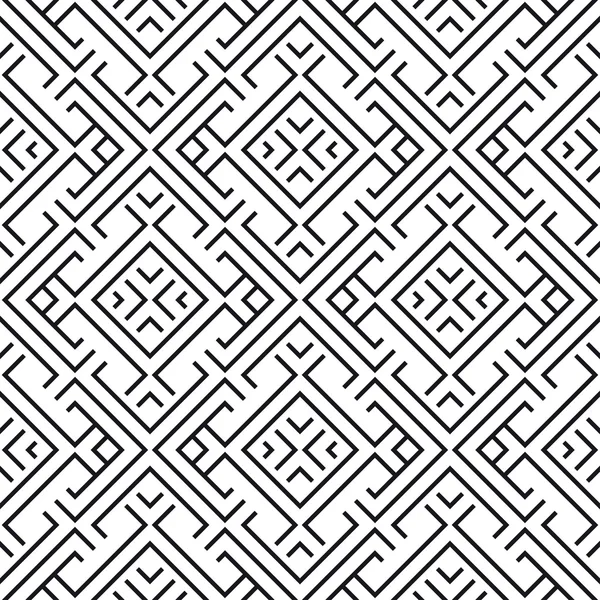 Geometrische zwart-witte patroonkleur — Stockvector