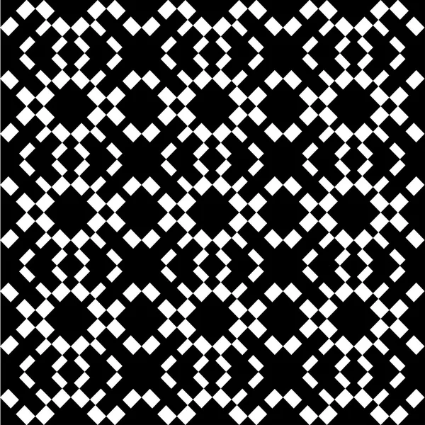 Un élégant motif vectoriel noir et blanc, carreaux carrés géométriques — Image vectorielle