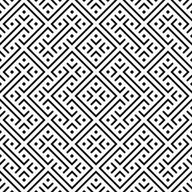 Kusursuz vektör arkaplanı. Çizgili, çizgili, eşkenar dörtgenli geometrik desen.