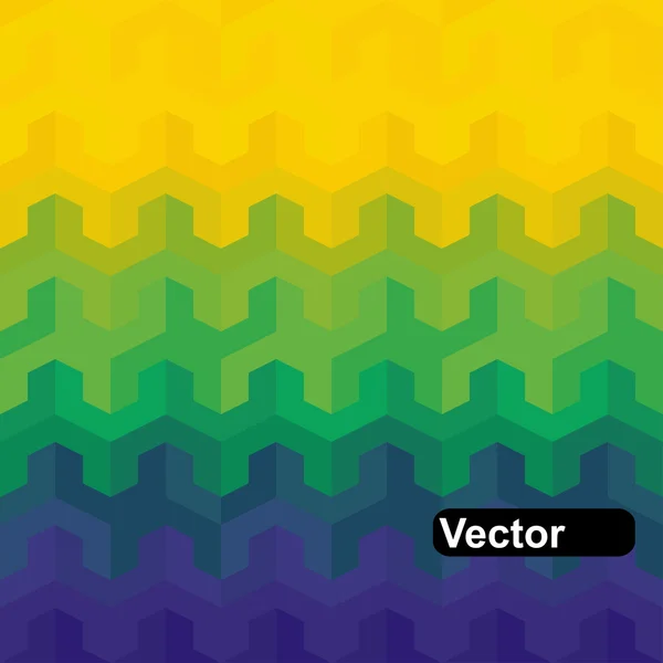 Vector geometric background in Brazil flag — Stock Vector