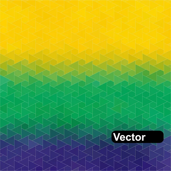 Fond géométrique vectoriel drapeau du Brésil — Image vectorielle