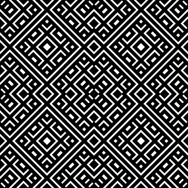 Un élégant motif vectoriel noir et blanc — Image vectorielle