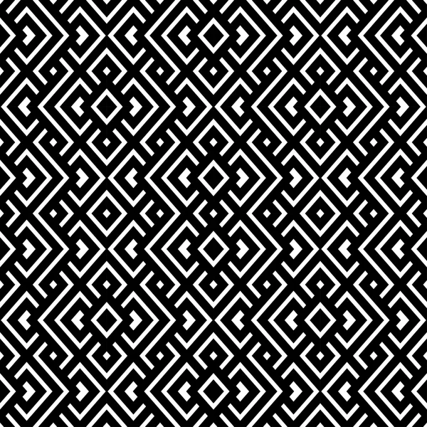 Un élégant motif vectoriel noir et blanc — Image vectorielle