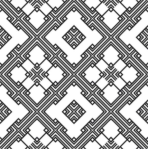 Geometrische zwart-witte patroonkleur. — Stockvector