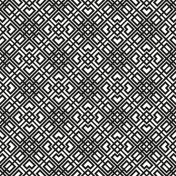 An elegant black and white, vector pattern — Stock Vector