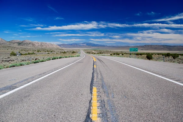 Highway 50, Nevada, États-Unis Images De Stock Libres De Droits