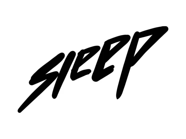 Logo di lettering disegnato a mano Sleep per affari, stampa e pubblicità — Vettoriale Stock