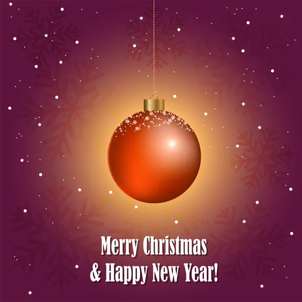 Boule décorative de Noël vectorielle — Image vectorielle