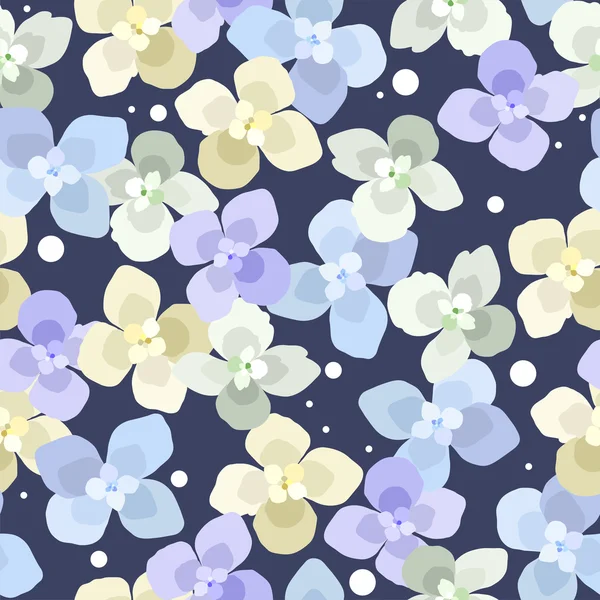 Fondo floral sin costura vectorial — Vector de stock