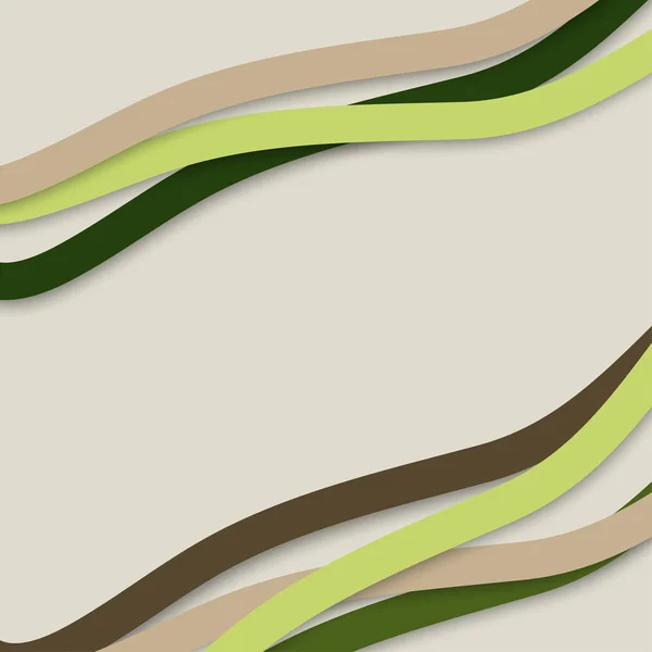 Färgglada vågiga ränder. Vektor illustration — Stock vektor