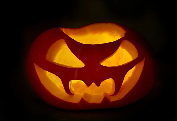 Assustador halloween abóboras jack-o-lanterna — Fotografia de Stock