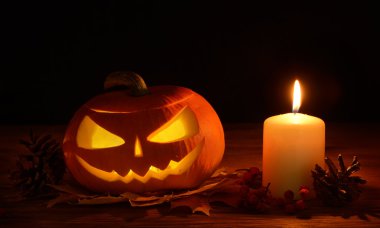 Korkunç halloween pumpkins jack-o-lantern