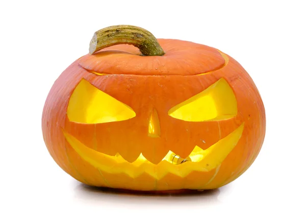 Halloween pompoen jack o'lantern — Stockfoto