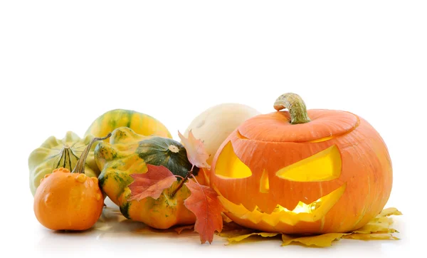 Halloween pumpkin Jack O'Lantern — Stock fotografie
