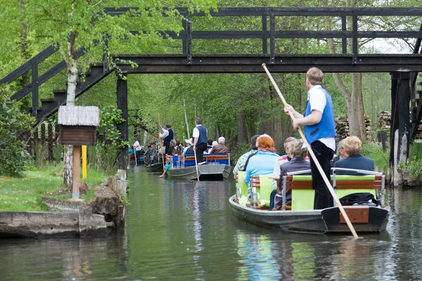 Spreewald pråmar — Stockfoto