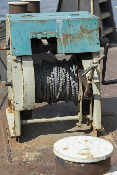 Deck winch — Stock Photo, Image