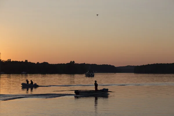 Sunset at Jungfernsee — Stock Photo, Image