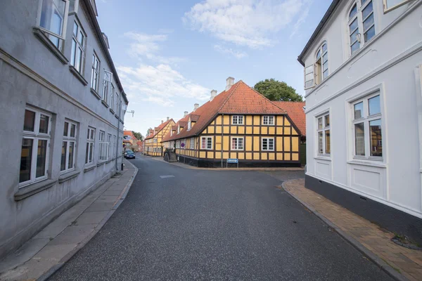 Half-timbered house Rudkøbing — Zdjęcie stockowe