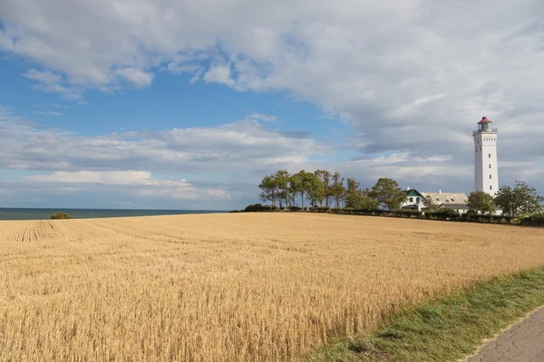 Vuurtoren aan zee — Stockfoto