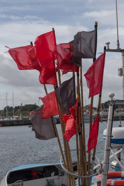 Fishing flags — Stock Photo, Image