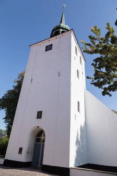 Church tower and entrance — Stock Photo, Image