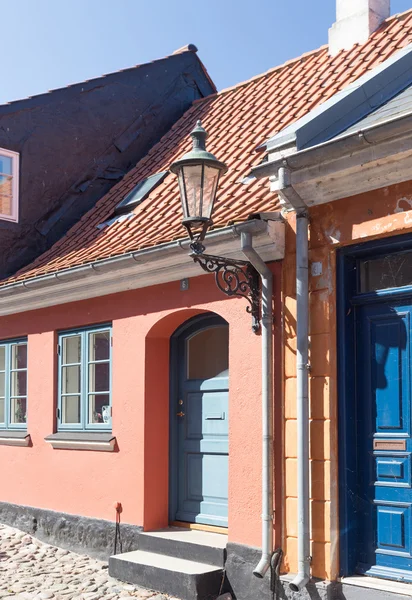 Entrance with lantern — Stock Photo, Image