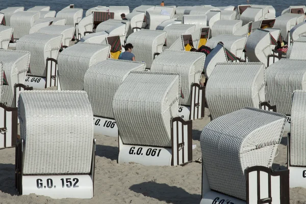 Sellin beach baskets — Stock Photo, Image