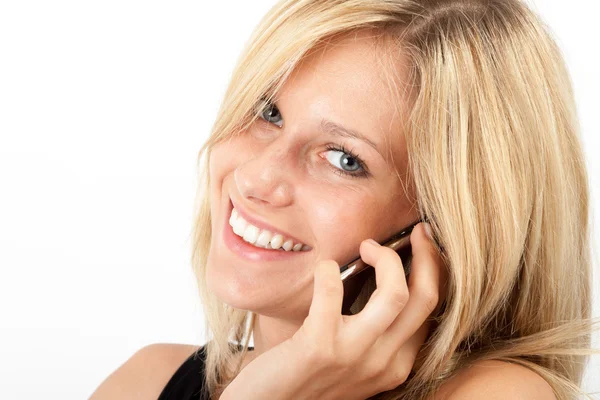 On the phone Eva — Stock Photo, Image