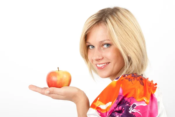 Hand apple — Stock Photo, Image