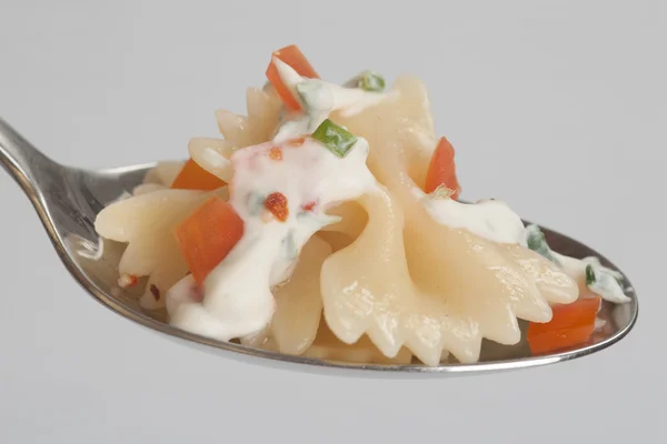 Farfalle and sauce — Stock Photo, Image