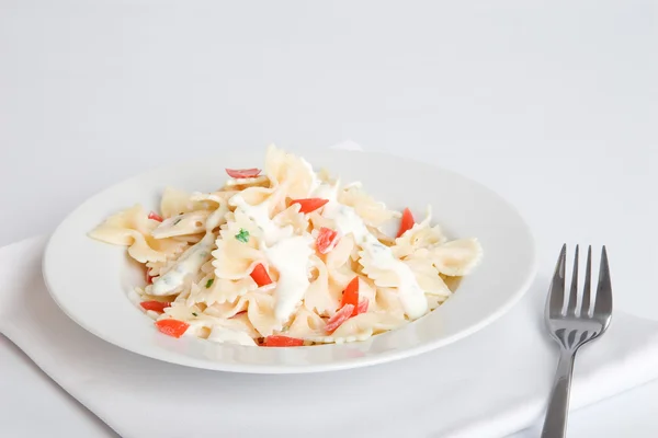 Farfalle dish — Stock Photo, Image