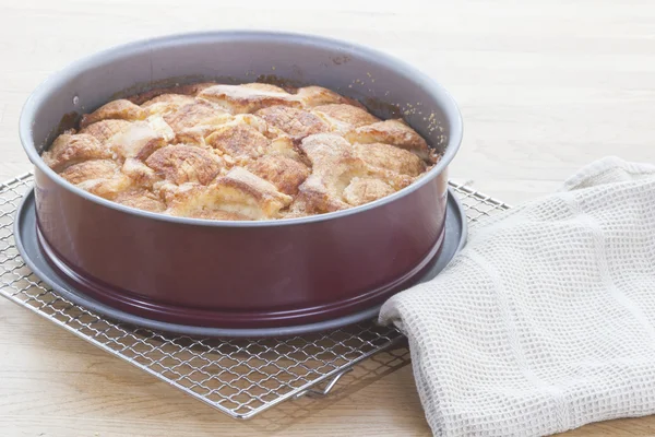 Gâteau aux pommes sous la forme — Photo