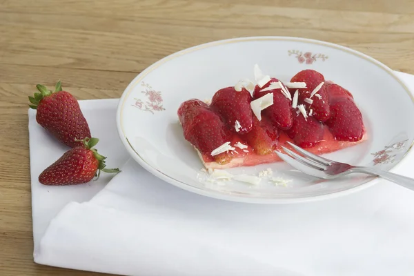 Strawberry plate — Stock Photo, Image