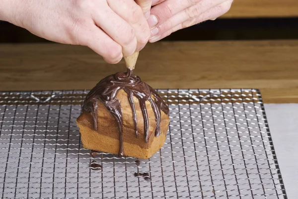 Petit gâteau en marbre — Photo