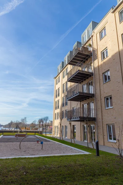 New building with balconies — Stock Photo, Image