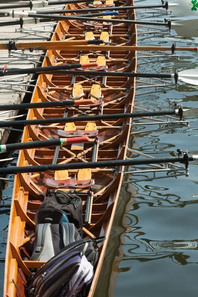 Rowing eight from above — Stock Photo, Image