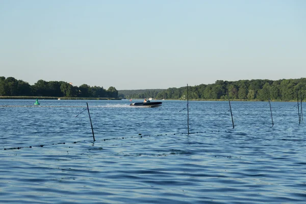 Bateau à moteur sur Jungfernsee — Photo